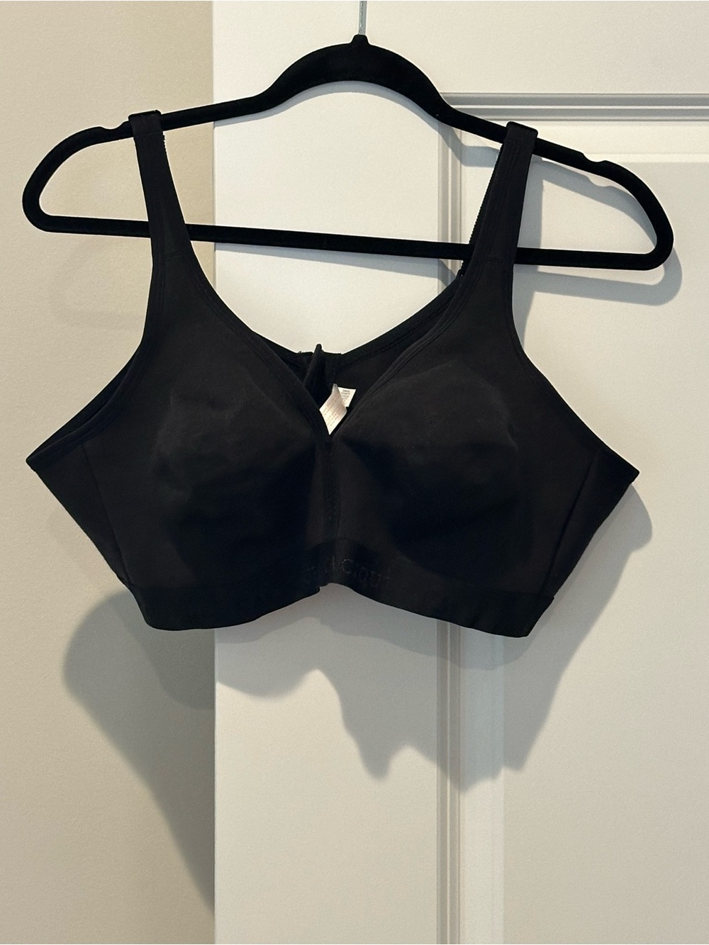 Cacique Black Unlined Full Coverage Wireless Support Bra Size 44C